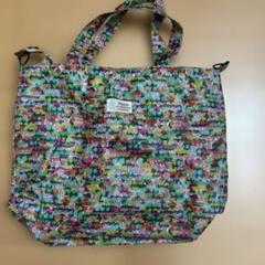 トートバッグ大LIBERTYキティリバティ Flower Bed　グリーン