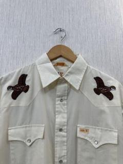 男性に人気！ 刺繍 B BAR vintage 70's 鳥 メルカリ - アニマル ウエスタンシャツ トップス
