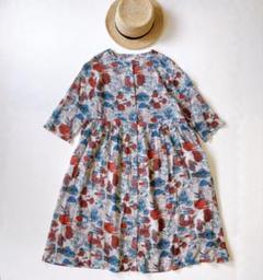 美品 io comme io センソユニコ 七分袖 ロングワンピース 38