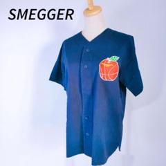 SWAGGER バスケットボール刺繍シャツ M ネイビー