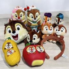 ディズニーグッズ　パスケース　ストラップ　カチューシャ被り物まとめ売り Disney - ディズニー チップ&デール カチューシャ パスケース の