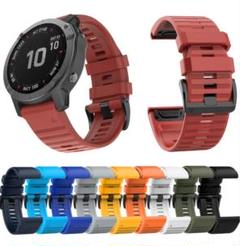 ［Garmin、ガーミン］スマートウォッチバンド 26mm オレンジ