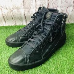 【着用1回】OLD DIESEL vintage レザースニーカー 厚底 27