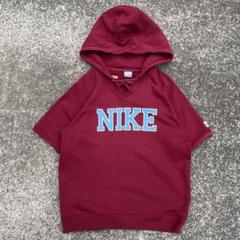 00's NIKE ナイキ フード大きめ パイル裏地 古着 半袖 スウェット