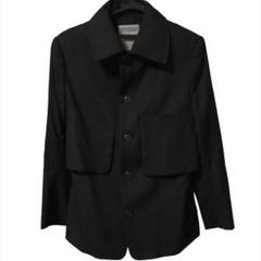 最終価格値下げブラック テーラードジャケット フリル袖ヨウジヤマモト yohji yamamoto - Y's for men | 当て布叩き付けJK / テーラード