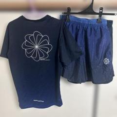 NIKE ナイキ ネイビー Tシャツ ハーフパンツ上下セット 風車ロゴ入り NIKE ナイキ ネイビー Tシャツ ハーフパンツ上下セット 風車ロゴ