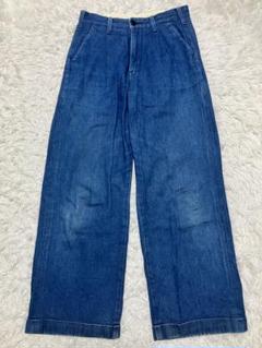 《状態良美品》リーleeワイドトラウザーパンツデニムWIDE TROUSER