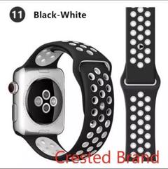 applewatch 38mm 40mmバンド ブラックホワイト