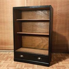 木製本棚　小引き出し2杯　オープンラック　食器棚　昭和レトロ　古家具 木製本棚 小引き出し2杯 オープンラック 食器棚 昭和レトロ 古
