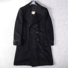 カシミヤOLD HERNOヘルノ ダブル ポロコート 46ブラック イタリア製