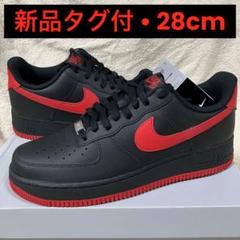 新品　NIKE AIR FORCE 1 LOW 07　BLACK RED　ナイキのサムネイル