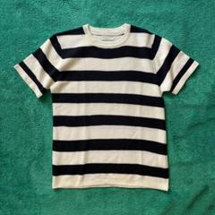 【BAYFLOW】ボーダー サマーニット メンズ 半袖【ベイフロー】美品のサムネイル