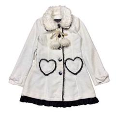 LIZ LISA ミニ ファーコート リボン レース フェアリーコア フェミニン LIZ LISA ミニ ファーコート リボン レース フェアリーコア