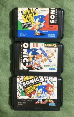 メガドライブ セガ ソニックザヘッジホッグ 1.2.3