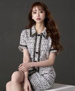 新品未使用【emiriawiz】Tweed Dress ツイード Tweed Dress with Chemical Lace | エミリアウィズ 公式