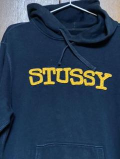 stussy パーカー ネイビー 古着