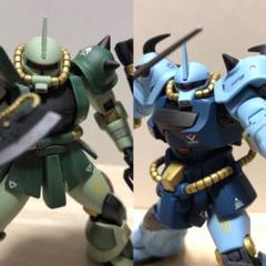 未組立品】HGUC 1/144 グフ+グフカスタム+ザクⅡFS 3個