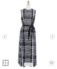 【限定製作】 ✨美品✨Drawerドゥロワーベルト付 ツイードチェック ワンピース