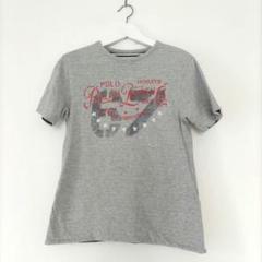 美品！ポロラルフローレン刺繍入りボーダーリバーシブルTシャツ