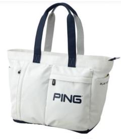 未使用品 タグ付き PING ゴルフトートバッグ 大容量 ホワイト 未使用品 タグ付き PING ゴルフトートバッグ 大容量 ホワイト