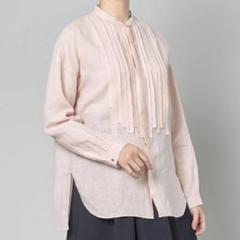 【極美品✨】ギャルリーヴィー 24SS リネンカットオフスタンドカラーシャツ