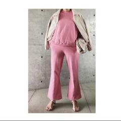 SEA スウェットパンツ ピンク rie フレアスウェットパンツのサムネイル