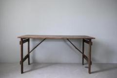 英国アンティーク折畳式の古木テーブル/木製収納式机/作業台/飾り棚(83-69) 英国アンティーク折畳式の古木テーブル/木製収納式机/作業台