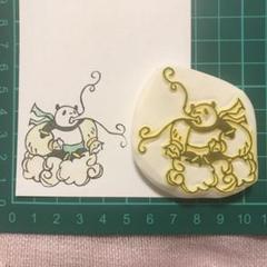 【欠品中】消しゴムはんこ　［パンダ　風神］のサムネイル
