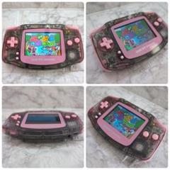 ゲームボーイアドバンス 本体 IPS液晶 クリアブラック&ピンク