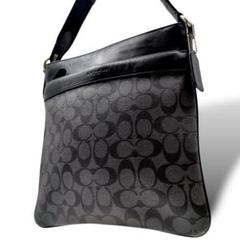 【美品】COACH　ショルダーバッグ　シグネチャー　コーチ　斜め掛け　1041