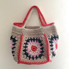 ハンドメイド　バッグ　トートバッグ　手提げ　ナイロンコード