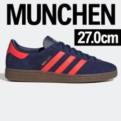 adidas MUNCHEN 新品未使用 27.0cm ネイビー×レッド - メルカリ