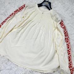 アングリッド 22ss エンブロイダリーボリュームブラウス オフホワイト F