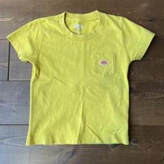 DANTON イエローポケットTシャツ S