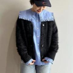 美品☆THE SHINZONE 22AW フリルセーラーカラー ブラウス 36