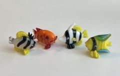 魚 4匹 ガラス細工 ミニチュア ベルメゾン