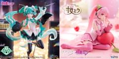 初音ミク　桜ミク　プライズフィギュア　5体セット　フィギュアまとめ売り 春の訪れを告げる「桜ミク」がセガプライズでリアルフィギュア化