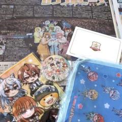 カラフルピーチ HIS 缶バッジ ポストカード タオル ポーチ 新聞 全員集合 カラフルピーチ HIS 缶バッジ ポストカード タオル ポーチ 新聞