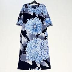 専用★希少✨美麗✨レオナール カンカン マキシ丈 ワンピース ダリア L 専用☆希少✨美麗✨レオナール カンカン マキシ丈 ワンピース