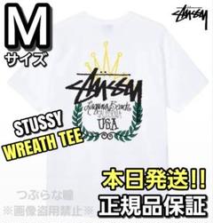 STUSSY Wreath Tee Mサイズ ホワイト