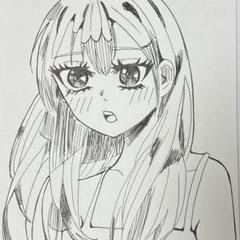 手描きイラスト オリジナル 創作 ペン画 イラスト アナログ ポストカード