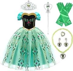 ハロウィン 衣装 子供ドレス 魔女 仮装プリンセスアナ服 プリンセス