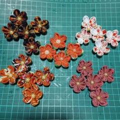 ちりめん細工 花　つまみ細工