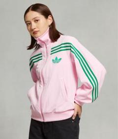 adidasアディダス ピンク ストライプ ジャージ VELOUR BB TT春 adidasアディダス ピンク ストライプ ジャージ VELOUR BB TT春
