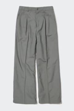 【新品未使用/タグ付】ユニクロ　リネンブレンドタックワイドパンツ　3XL
