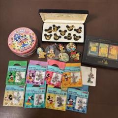 ディズニー シルエットビーズストラップ ピンバッジ おまとめ