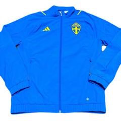 【美品】サッカー スウェーデン代表 アディダス プレゼンテーションジャケット 青 美品】サッカー スウェーデン代表 アディダス