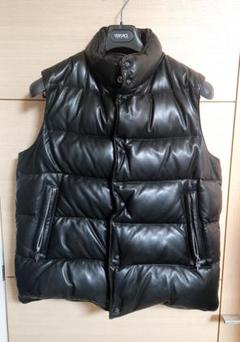 上質レザーダウンベスト　本革　　クロムハーツ好きに レザー（本革） CHROME HEARTS(クロムハーツ) ダウンベスト