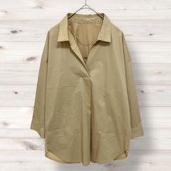GU　ブラウス　薄手　シンプル　オフィスカジュアル　975c