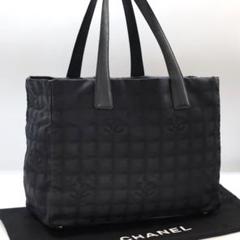 【美品❗✨】 シールあり シャネル ニュートラベルライン 黒 トート ナイロン